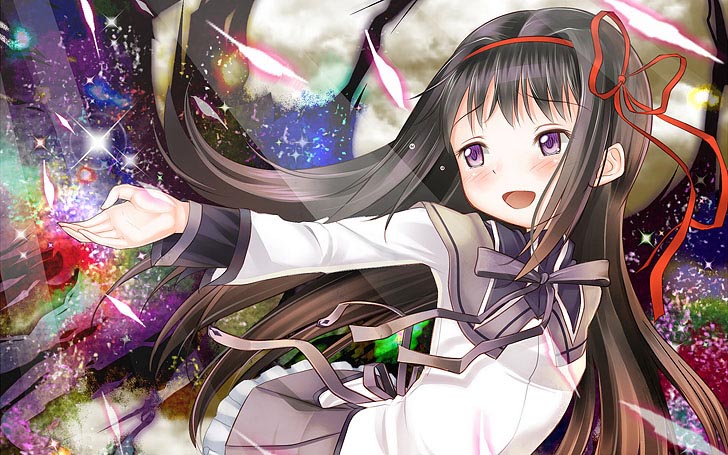 黑长直动漫少女图片（1）