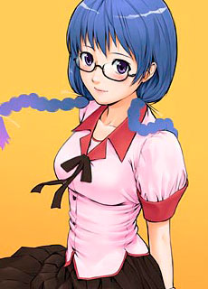 戴眼镜的动漫萌娘美女图片